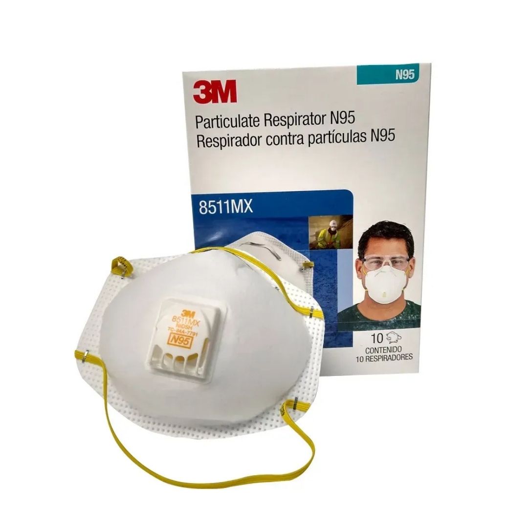 Respirador 3M™ 8511 N95: Frescura y Protección con Válvula Cool Flow™ Respirador 3M™ 8511 N95: Frescura y Protección con Válvula Cool Flow™