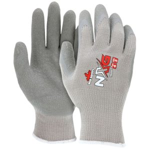 Guante de Algodón-Poliéster con Palma de Látex Gris: Agarre Extremo y Confort