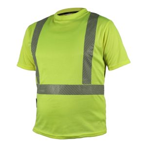 Camisa de Cuello Redondo de Alta Visibilidad: Confort y Seguridad en Cada Movimiento